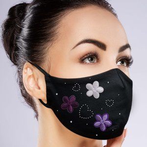 Flower Heart Face Mask w/ filter pocket